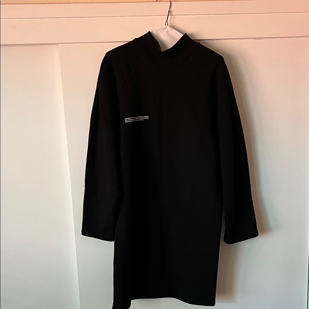 Pangaia Black Long Sleeve Dress